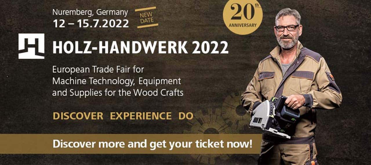 Holz Handwerk 2022 exhibition bannner