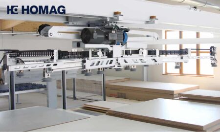 Automaatladu suurendab efektiivsust võimaldades puidutööstuse laosüsteem paneelilao automatiseerimine ja laohaldustarkvara maksimaalse kasutuse